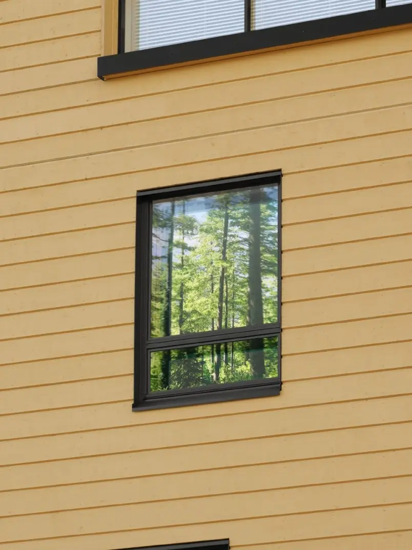 Wooden facade