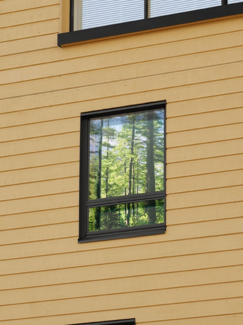Wooden facade