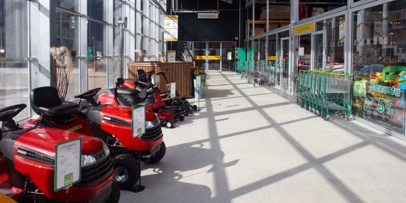 Betongulve i butikker, indkøbscentre og offentlige bygninger