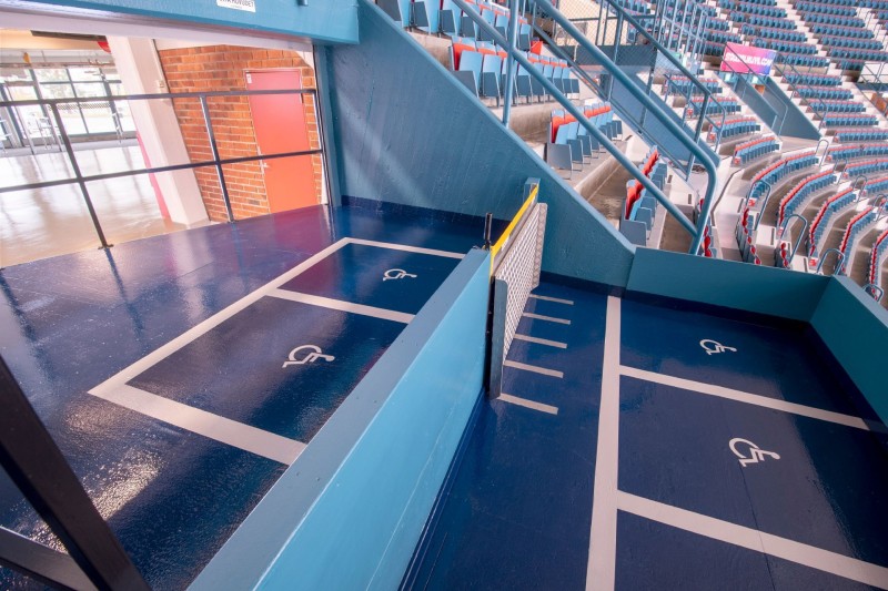 Coating solutions for floor surfaces in sports arenas and ice hockey centres